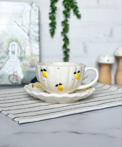 فنجان و نعلبکی لیمو
