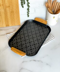 سینی فلزی طرحدار متوسط طرح 1