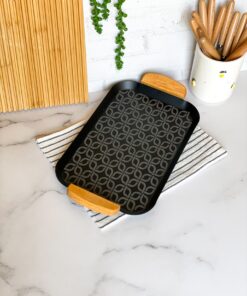 سینی فلزی طرحدار کوچک طرح 1