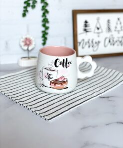 ماگ Coffee دسته گل کد 3