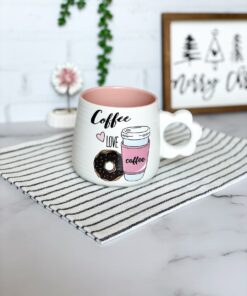 ماگ Coffee دسته گل کد 4